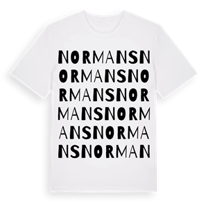 Normans ordlek t-shirt – ekologisk bomull t-shirt från Pinshirt