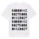White t-shirt med Norr Om Berget ordlek t-shirt