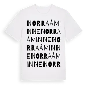 Norra Åminne ordlek t-shirt – ekologisk bomull t-shirt från Pinshirt