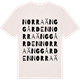 Vintage White t-shirt med Norra Änggården ordlek t-shirt