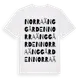 White t-shirt med Norra Änggården ordlek t-shirt