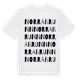 White t-shirt med Norra Brunn ordlek t-shirt