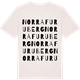 Vintage White t-shirt med Norra Furuberg ordlek t-shirt