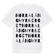 Norra Långmyrberget ordlek t-shirt