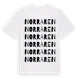 White t-shirt med Norra Ren ordlek t-shirt