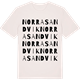 Vintage White t-shirt med Norra Sandvik ordlek t-shirt