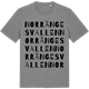 Mid Heather Gray t-shirt med Norrängesvallen ordlek t-shirt
