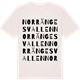 Vintage White t-shirt med Norrängesvallen ordlek t-shirt