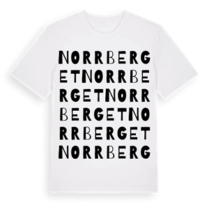 Norrberget ordlek t-shirt – ekologisk bomull t-shirt från Pinshirt