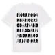 White t-shirt med Norrbodarna ordlek t-shirt