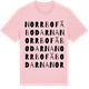 Pink Cotton t-shirt med Norrbofäbodarna ordlek t-shirt