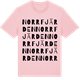 Pink Cotton t-shirt med Norrfjärden ordlek t-shirt