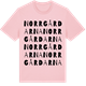 Pink Cotton t-shirt med Norrgårdarna ordlek t-shirt