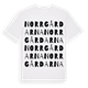 White t-shirt med Norrgårdarna ordlek t-shirt