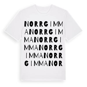 Norrgimma ordlek t-shirt – ekologisk bomull t-shirt från Pinshirt