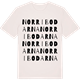 Vintage White t-shirt med Norribodarna ordlek t-shirt