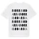 White t-shirt med Norribodarna ordlek t-shirt