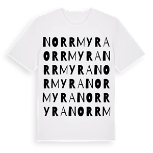 Norrmyra ordlek t-shirt – ekologisk bomull t-shirt från Pinshirt