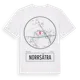 White t-shirt med Norrsätra t-shirt