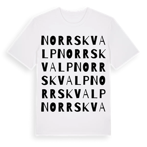 Norrskvalp ordlek t-shirt – ekologisk bomull t-shirt från Pinshirt