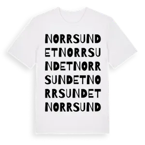 Norrsundet ordlek t-shirt – ekologisk bomull t-shirt från Pinshirt
