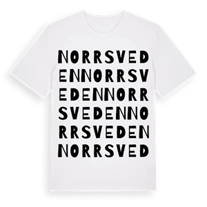 Norrsveden ordlek t-shirt – ekologisk bomull t-shirt från Pinshirt