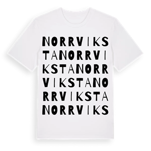 Norrviksta ordlek t-shirt – ekologisk bomull t-shirt från Pinshirt