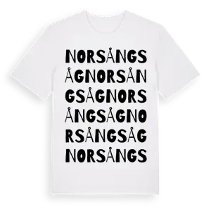 Nors Ångsåg ordlek t-shirt – ekologisk bomull t-shirt från Pinshirt