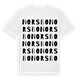 White t-shirt med Norsbo ordlek t-shirt