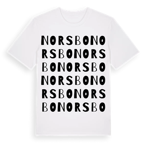 Norsbo ordlek t-shirt – ekologisk bomull t-shirt från Pinshirt