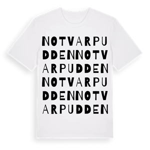 Notvarpudden ordlek t-shirt – ekologisk bomull t-shirt från Pinshirt