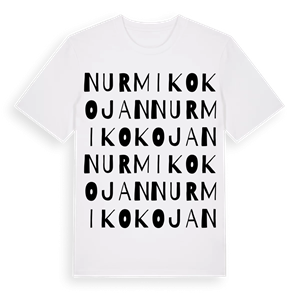 Nurmikokojan ordlek t-shirt – ekologisk bomull t-shirt från Pinshirt