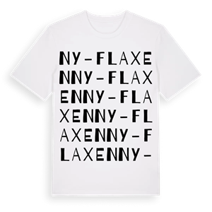 Ny-Flaxen ordlek t-shirt – ekologisk bomull t-shirt från Pinshirt