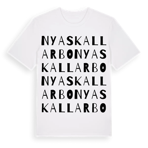 Nya Skallarbo ordlek t-shirt – ekologisk bomull t-shirt från Pinshirt