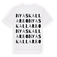 Nya Skallarbo ordlek t-shirt