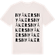 Vintage White t-shirt med Nyåkers ordlek t-shirt
