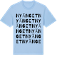 Blue Soul t-shirt med Nyänget ordlek t-shirt