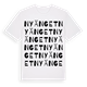 Nyänget ordlek t-shirt