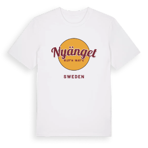 Nyänget cirkel t-shirt – ekologisk bomull t-shirt från Pinshirt