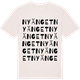 Vintage White t-shirt med Nyänget ordlek t-shirt