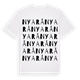 White t-shirt med Nyarå ordlek t-shirt