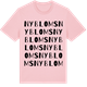 Pink Cotton t-shirt med Nybloms ordlek t-shirt