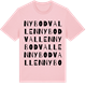 Pink Cotton t-shirt med Nybodvallen ordlek t-shirt