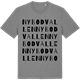 Mid Heather Gray t-shirt med Nybodvallen ordlek t-shirt
