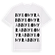 White t-shirt med Nybomyran ordlek t-shirt