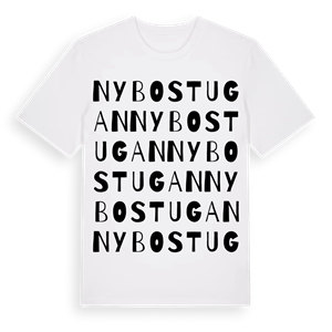 Nybostugan ordlek t-shirt – ekologisk bomull t-shirt från Pinshirt