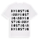 Nybostugan ordlek t-shirt