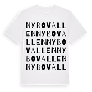 Nybovallen ordlek t-shirt – ekologisk bomull t-shirt från Pinshirt