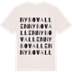 Vintage White t-shirt med Nybovallen ordlek t-shirt