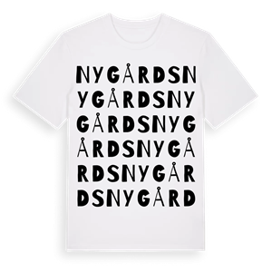Nygårds ordlek t-shirt – ekologisk bomull t-shirt från Pinshirt